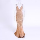 Vestido largo de lentejuelas para mujer 10