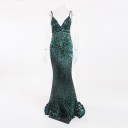Vestido largo de lentejuelas para mujer 13