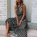 Vestido largo de lunares 3