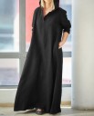 Vestido largo de mujer con capucha 5