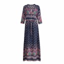 Vestido largo de mujer con estampado 6