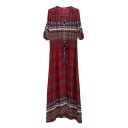 Vestido largo de mujer con estampado 8