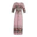 Vestido largo de mujer con estampado 5