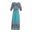 Vestido largo de mujer con estampado 9