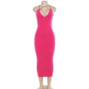 Vestido largo de verano con tirantes finos 8
