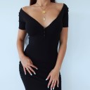 Vestido largo elástico de mujer 3