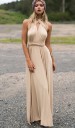 Vestido largo formal con espalda abierta. 19