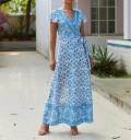 Vestido largo tie-dye para mujer 8