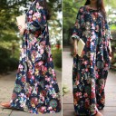 Vestido longo tipo túnica com estampado 2