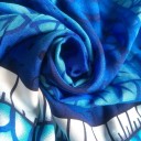 Vestido maxi de verão azul 6