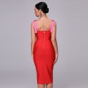 Vestido midi bandage feminino 4