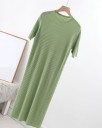 Vestido midi de mujer con mangas cortas 9