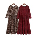 Vestido midi feminino com folho 1