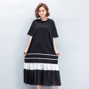 Vestido midi negro de mujer 1