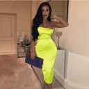 Vestido midi sexy con espalda descubierta 11