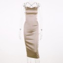 Vestido midi sexy con espalda descubierta 9