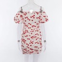 Vestido mini branco com corações 3