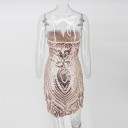 Vestido mini de lantejoulas de luxo 3