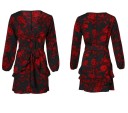 Vestido mini de mujer con escote profundo A2794 12