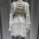 Vestido mini de mujer con mangas 10