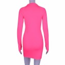 Vestido mini desportivo com mangas longas 3