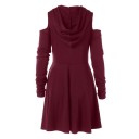 Vestido mini feminino com capuz 1