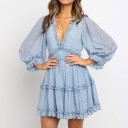 Vestido mini romântico com volantes 1