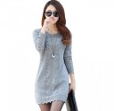 Vestido mini tipo suéter para mujer 6