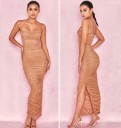 Vestido plisado de mujer 10