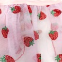 Vestido rosa para perro pequeño con estampado de fresas Tamaño XS 0,5–1 kg  28 cm de pecho 20 cm de largo Ropa adorable de verano para perros 2