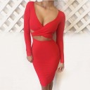 Vestido sexy de manga larga 3