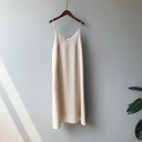 Vestido sin tirantes de color liso A2784 9
