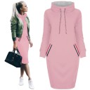 Vestido sudadera con cuello alto 3