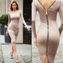 Vestido tubo con cremallera 7