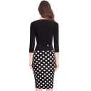 Vestido tubo de lunares 1