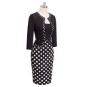 Vestido tubo de lunares 2