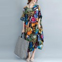 Vestido túnica con estampado 1