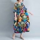 Vestido túnica con estampado 2
