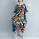 Vestido túnica con estampado 3