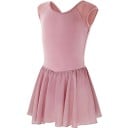 Vestidos de ballet para niñas con manga corta y falda de gasa, leotardo de algodón con elastano, para ballet, danza y gimnasia para pequeñas bailarinas 10