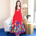 Vestidos de verano estampados de talla grande 11