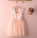 Vestidos de verano para niñas con flores J1892 6