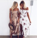 Vestidos de verão femininos com flores 1