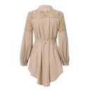 Vestidos mini de camisa con encaje 3