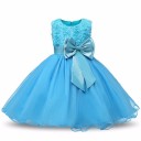 Vestidos modernos para niñas - Azul claro 1