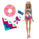 Vêtements de plage avec bouée gonflable pour poupées 8