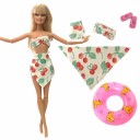 Vêtements de plage avec bouée gonflable pour poupées 12