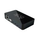 Vezeték nélküli audio adapter bluetooth 5.0 és Wi-Fi 2,4 GHz zenestreameléshez és multiroom rendszerhez 3,5 mm jack bemenet és kimenet Portok LAN 2
