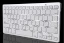 Vezeték nélküli bluetooth billentyűzet iPadhez és MacBookhoz Kompakt 78 billentyűvel Angol feliratokkal Hatótávolság akár 10 m Fehér ezüst kerettel 1