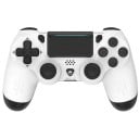 Vezeték nélküli kontroller PS4/PC/iOS/Android rendszerekhez Fekete vagy fehér Bluetooth gamepad rezgéssel, giroszkóppal, audio csatlakozóval 3